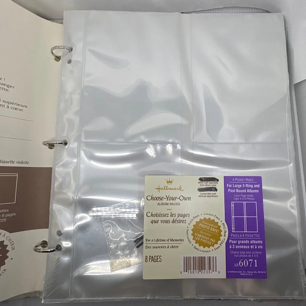 Hallmark Special Memories Floral Photo Album Ribbon Tie 3-Ring Binder 32 Pages